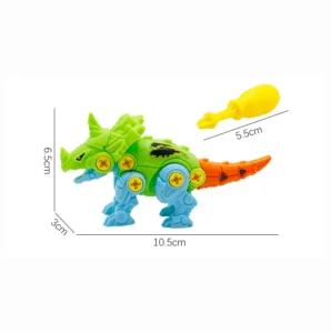 Đồ Chơi Lắp Ráp Khủng Long Kèm Tua Vít Nhựa 6,5 × 3 × 15 cm Cho Bé 4–6 Tuổi