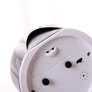Đồng Hồ Báo Thức Để Bàn Mặt Tròn 9,2 cm Số To, Vỏ Nhựa Đen Hoặc Trắng, Có Hóa Đơn