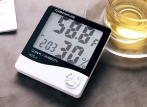 Đồng Hồ Đo Nhiệt Độ, Độ Ẩm Trong Phòng HTC-1 Màn Hình Số Lớn, Có Giờ, Có Hóa Đơn