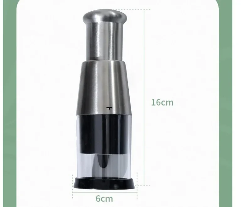 Dụng Cụ Băm Tỏi Ớt Inox Cầm Tay 16 x 6 cm