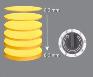 Dụng Cụ Bào Rau Củ Đứng Chữ X, Chỉnh Độ Dày 0,5–8 mm