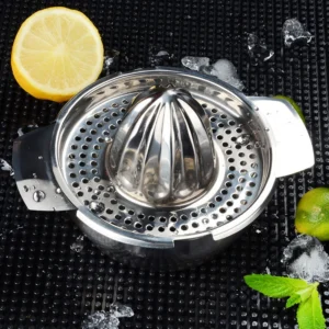 Dụng Cụ Ép Cam Vắt Chanh Bằng Tay Inox 304 Có Khay Lọc Tháo Rời 13 cm