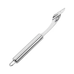 Dụng Cụ Lấy Ruột Khổ Qua, Ớt, Dưa Leo Inox Dài 22 cm, Lưỡi Răng Cưa 9,5 cm