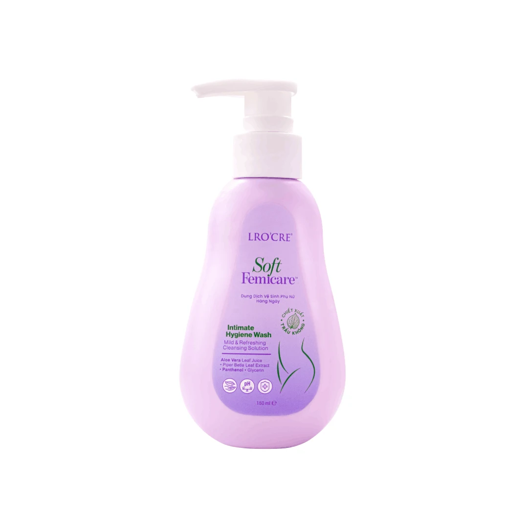 Dung Dịch Vệ Sinh Phụ Nữ Lro'Cre Soft Femicare 150 ml, Dịu Nhẹ