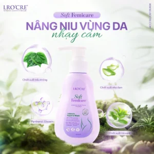 Dung Dịch Vệ Sinh Phụ Nữ Lro'Cre Soft Femicare 150 ml, Dịu Nhẹ