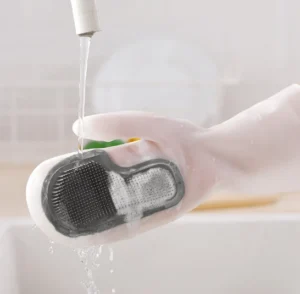 Găng Tay Rửa Bát Có Gai Chà 31,5 × 15 cm