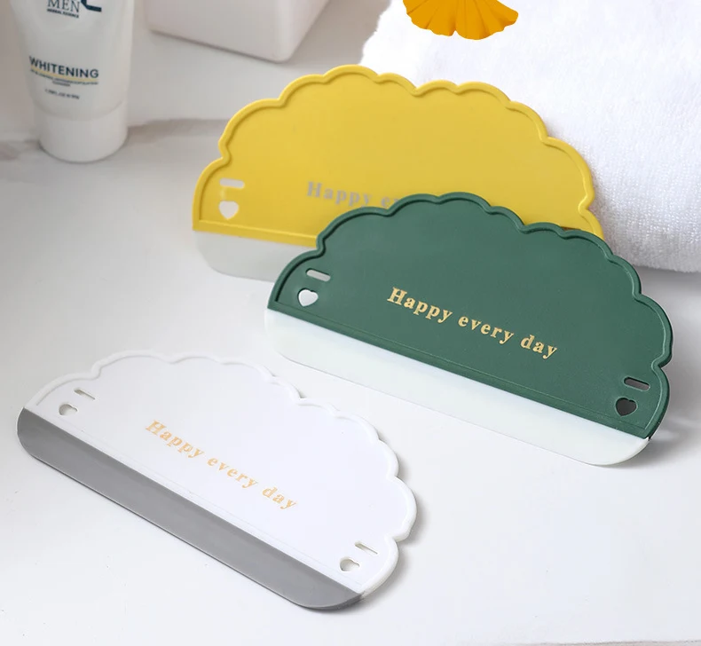 Gạt Nước Silicone Cầm Tay Hình Đám Mây 16 × 8,5 cm Lau Kính, Gương, Vách Tắm