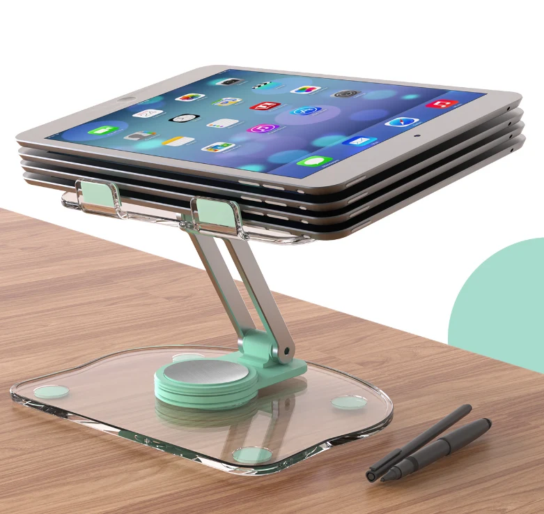 Giá Đỡ iPad, Điện Thoại Acrylic Trong Suốt Xoay 360° KF-Z11