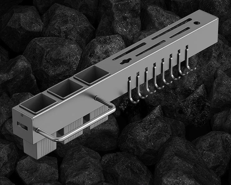 Giá Treo Dụng Cụ Nhà Bếp 50 cm Thép Carbon, Dán Tường Không Khoan