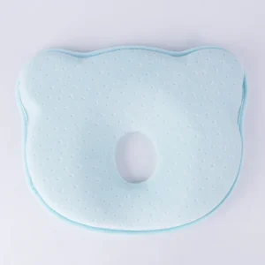 Gối Lõm Hình Gấu Cho Bé 23 × 23 × 3 cm, Vỏ Vải Mềm