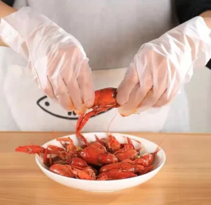 Hộp 100 Găng Tay TPE Trong Suốt Dùng Một Lần