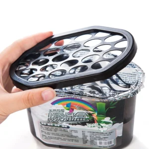 Hộp Hút Ẩm Khử Mùi Than Hoạt Tính 12,8 × 10,5 cm Đặt Tủ Quần Áo, Tủ Giày, Xe Hơi