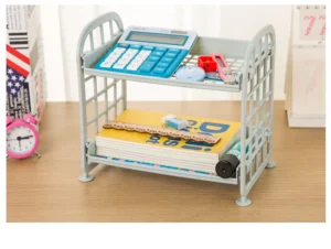 Kệ Nhựa Mini 2 Tầng Để Bàn 21,5 × 14 × 20 cm