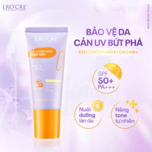 Kem Chống Nắng Gạo Lro'Cre Originals Rice HA+ Fluid Cream SPF50 PA+++ 30 g