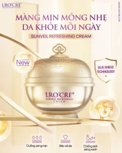 Kem Dưỡng Ban Ngày Lro'Cre Sunveil Refreshing Cream 20 g, Có Chống Nắng