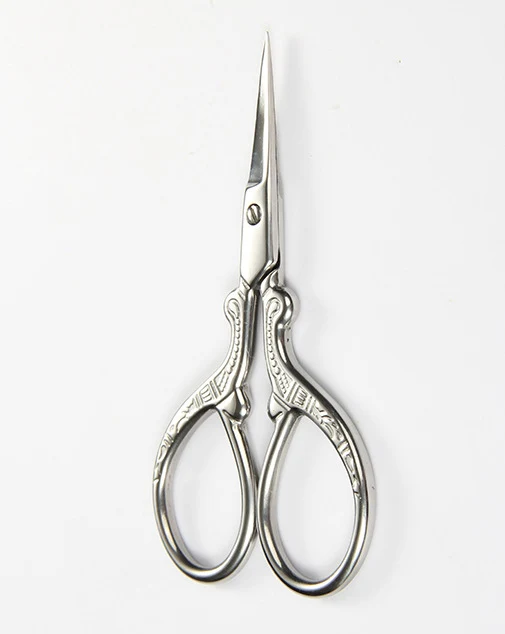 Kéo Tỉa Lông Mày Mini Thép Không Gỉ Màu Bạc 9,5 × 4,8 cm
