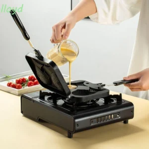Khuôn Nướng Bánh Cá Taiyaki 2 Con Kiểu Nhật Chống Dính, Dùng Bếp Gas