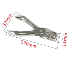 Kìm Bấm Lỗ Giấy 6 mm Cầm Tay, Thân Kim Loại