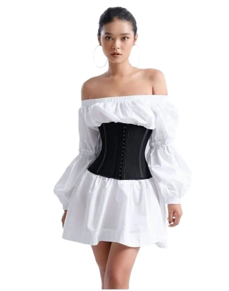 Đai Nịt Bụng Latex Hong Kong 25 Xương Thép Non, Cao Su Non Nguyên Miếng