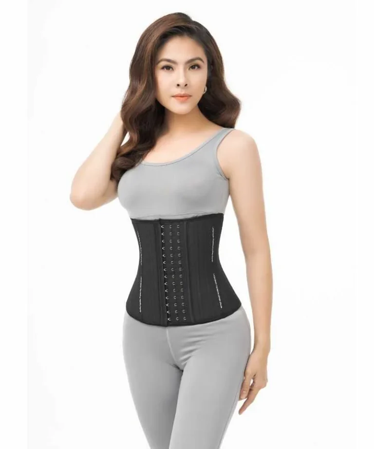 Gen Nịt Bụng Latex Luxury Cao Su Non Nguyên Khối, 25 Xương Thép Non, Lót Cotton
