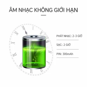 Loa Bluetooth Mini Vân Nứt Có Đèn LED Đổi Màu, Pin 300 mAh, Cổng AUX