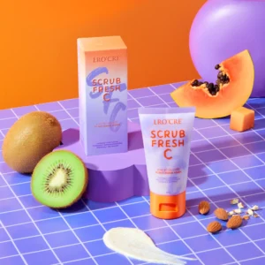 Tẩy Tế Bào Chết Mặt Lro'Cre Scrub Fresh C 50 g, Hạt Hạnh Nhân Dịu Nhẹ