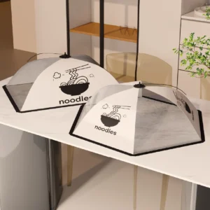Lồng Bàn Vải Gấp Gọn 78 × 78 × 25 cm Đậy Mâm Cơm, Chống Bụi, Ruồi Muỗi