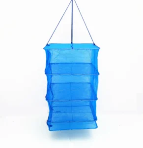 Lồng Lưới Phơi Cá Khô, Rau Củ 4 Tầng 35 × 35 × 65 cm Có Khóa Kéo, Treo Gọn