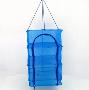 Lồng Lưới Phơi Cá Khô, Rau Củ 4 Tầng 35 × 35 × 65 cm Có Khóa Kéo, Treo Gọn