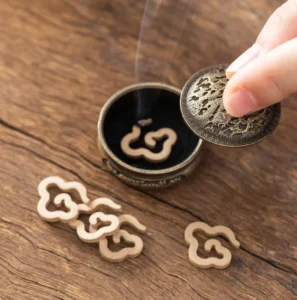Lư Đốt Nhang Mini Họa Tiết Rồng Phượng, Đường Kính 4 cm