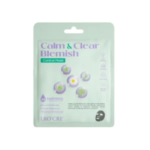 Mặt Nạ Than Hoạt Tính Lro'Cre Calm & Clear Blemish Control Mask, Hộp 5 Miếng 125 g