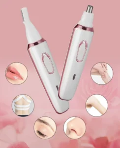 Máy Cạo Đa Năng 4 Đầu Màu Trắng Hồng: Râu, Lông Cơ Thể, Mũi, Mày