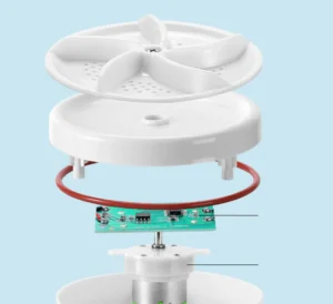 Máy Giặt Mini Dạng Đĩa Xoay Cắm USB 5 V 5 W, Giặt Đồ Lót, Tất, Khăn Trong Chậu