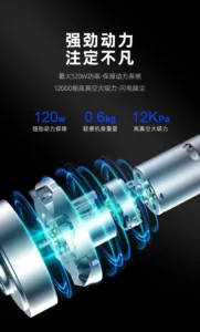 Máy Hút Bụi Cầm Tay Không Dây ALIZZ AL-15256 100 W Lực Hút 6500–7500 Pa, Hộp Bụi 0,4 L