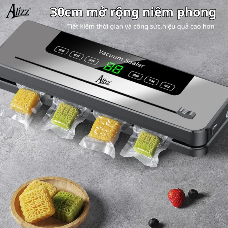Máy Hút Chân Không Thực Phẩm ALIZZ AL-14454 Hàn Miệng Túi 30 cm, 120 W, Có Hóa Đơn