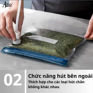Máy Hút Chân Không Thực Phẩm ALIZZ AL-14454 Hàn Miệng Túi 30 cm, 120 W, Có Hóa Đơn