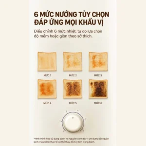 Máy Nướng Bánh Mì Sokany HJT-022, 2 Khe, 6 Mức Nướng