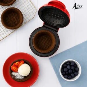 Máy Nướng Đế Bánh Hình Chén ALIZZ AL-15185 350 W Đựng Kem, Trái Cây