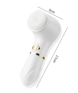 Máy Rửa Mặt Cầm Tay 3 Đầu Thay Đổi, Thân Trắng Nhỏ Gọn