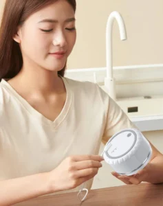 Máy Rửa Rau Quả Mini Không Dây Pin 3600 mAh, Công Suất 15 W, Thả Vào Chậu Nước, Chống Nước