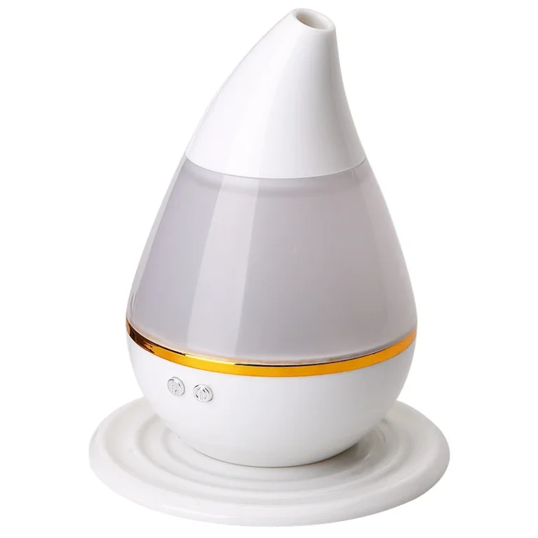 Máy Tạo Độ Ẩm Mini Hình Giọt Nước 250 ml, Đèn LED 6 Màu