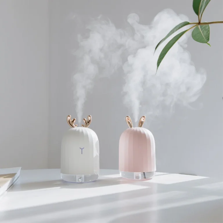 Máy Tạo Độ Ẩm Mini Hình Thỏ 220 ml Phun Sương 50 ml/Giờ, Tự Tắt Sau 4 Giờ, Cắm USB