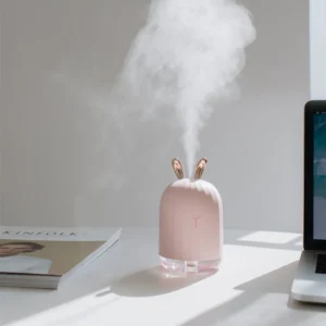 Máy Tạo Độ Ẩm Mini Hình Thỏ 220 ml Phun Sương 50 ml/Giờ, Tự Tắt Sau 4 Giờ, Cắm USB