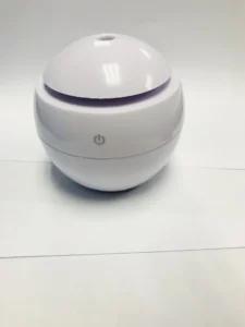 Máy Xông Tinh Dầu Tạo Ẩm Mini Hình Cầu 3W, Đèn Ngủ LED 7 Màu