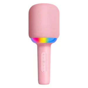 Micro Karaoke Bluetooth Không Dây Có Loa, Đổi Giọng, Màu Hồng / Xanh Lam