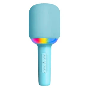 Micro Karaoke Bluetooth Không Dây Có Loa, Đổi Giọng, Màu Hồng / Xanh Lam