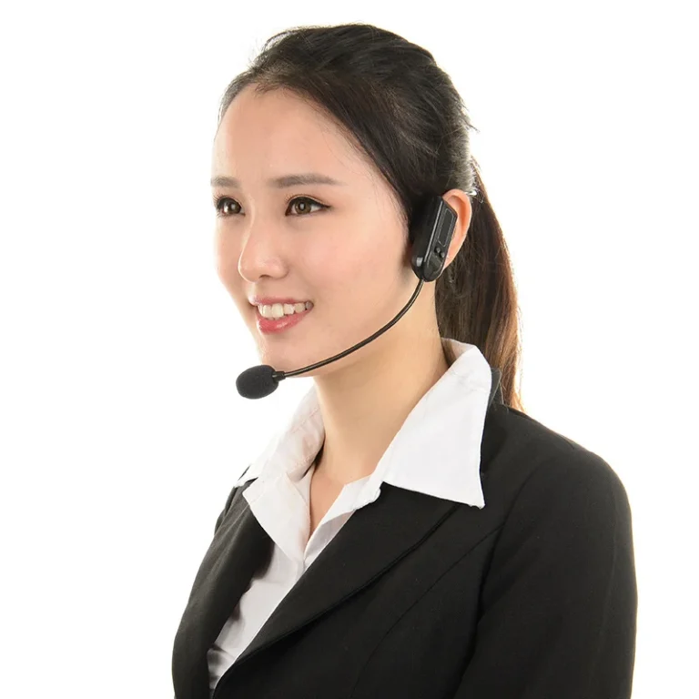 Micro Không Dây FM Đeo Tai Cho Máy Trợ Giảng, Pin Sạc, Dùng Cho Giáo Viên, Hướng Dẫn Viên