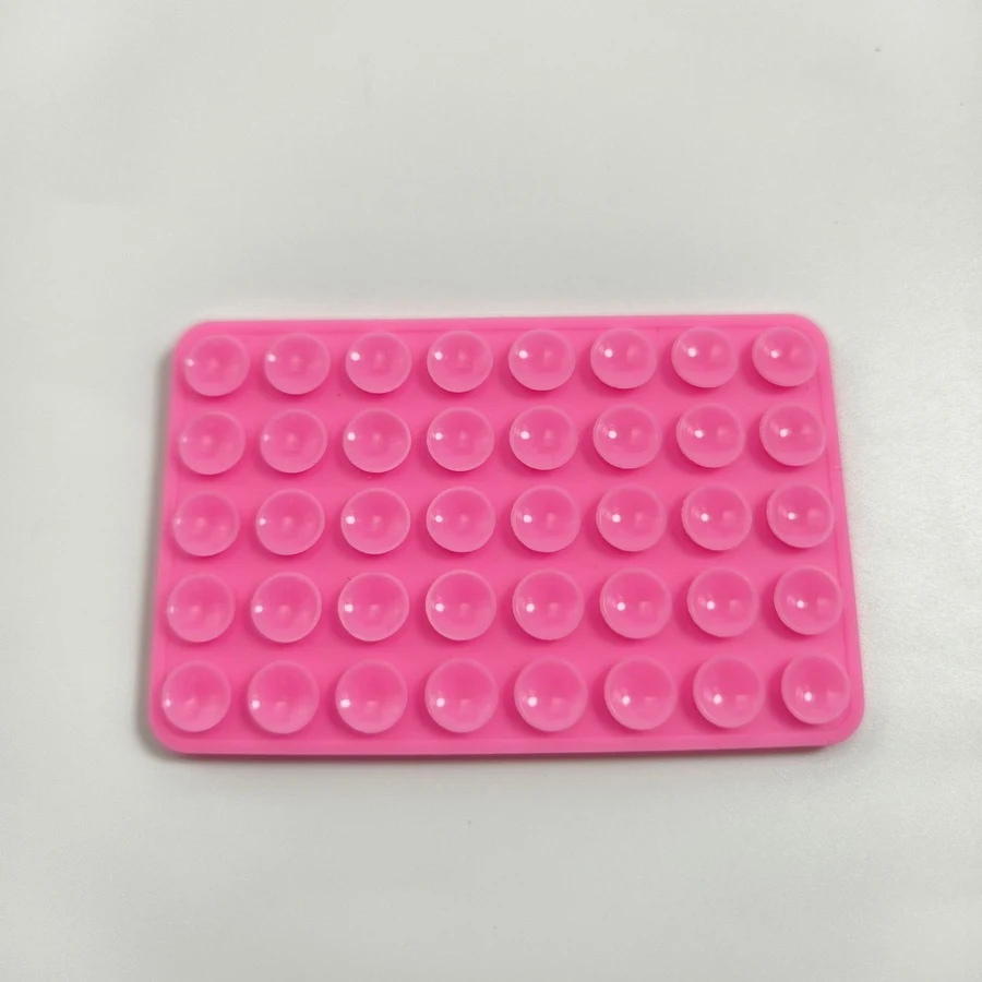 Miếng Hút Chân Không Silicone 2 Mặt 40 Giác Hút Dán Lưng Điện Thoại 6,5 × 10 cm