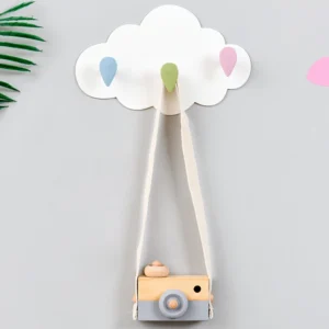 Móc Dán Tường Hình Đám Mây 3 Móc Nhựa ABS