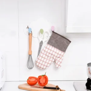 Móc Dán Tường Hình Đám Mây 3 Móc Nhựa ABS